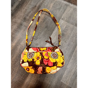 Vera Bradley Frannie crossbody shoulder bag in the retired Buttercup floral patt